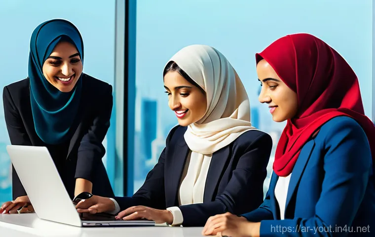 청소년지도사와 청소년 멘토링 사례 연구 - **Prompt: "A serene and heartfelt scene depicting a wise, older Arab woman, wearing a modest abaya a...