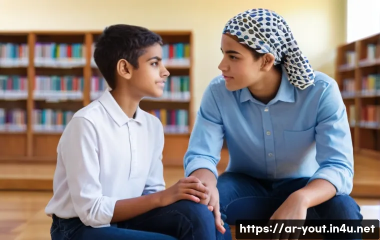 청소년지도사 자격증과 학력 조건 분석 - **Prompt:** A warm and inviting scene depicting a compassionate female youth counselor, dressed in m...