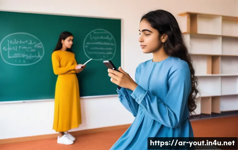 청소년지도사와 청소년 문제 예방 사례 - **Prompt:** A compassionate female mentor, dressed in a modest yet modern long-sleeved top and a flo...